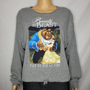 DISNEY BEAUTY AND THE BEAST FLEECE SWEATSHIRT NWOT